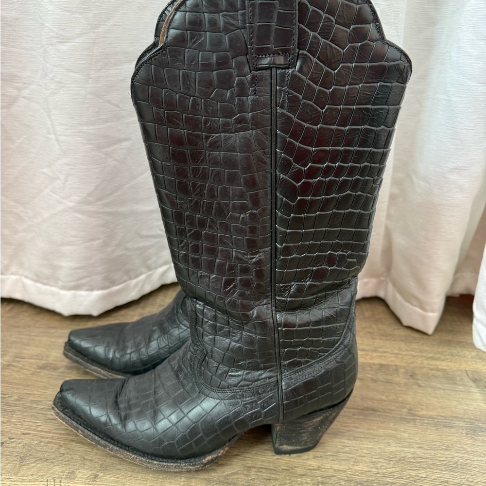 Black Crocodile Pattern Idyllwind Cowboy Boots
